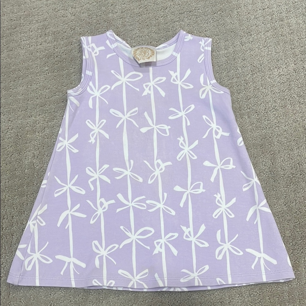 TBBC 3T girls dress Purple Bow Patterned Kids Dress